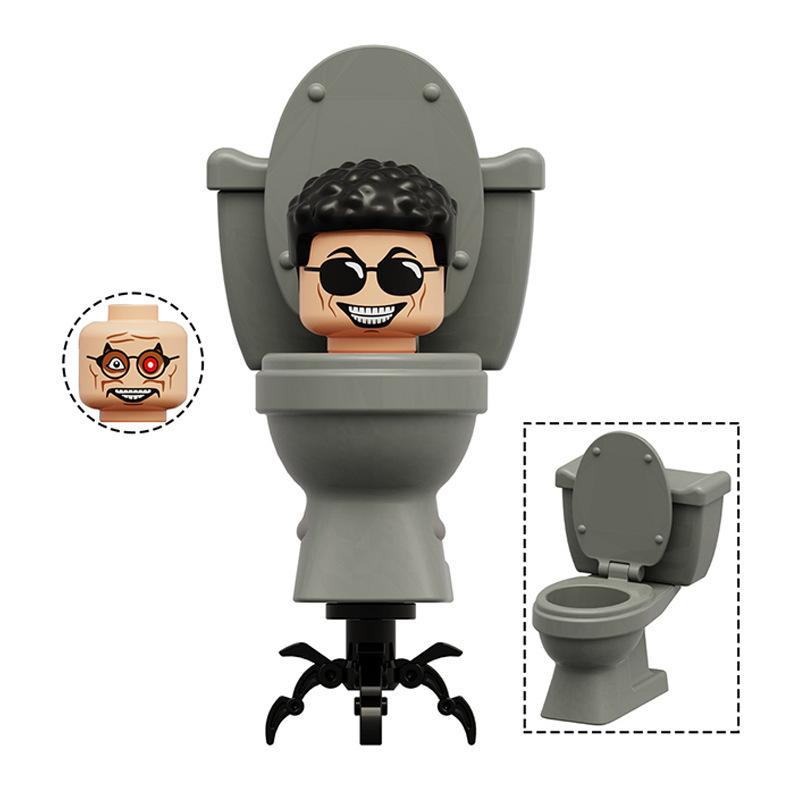 Building Block Toilet Man Monitoring Human Figure Titan Speaker And Tv Man Figure Assembly Play