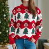 Christmas New Autumn/Winter Casual Knitted Woolen Women's Trendy Loose Soft Glutinous Hoodie 3514