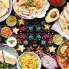 3 Pieces 54 x 108 Inches Mexican Fiesta Plastic Tablecloth, Disposable Rectangle Table Covers with Floral and Serape Stripe for Cinco de Mayo, Taco