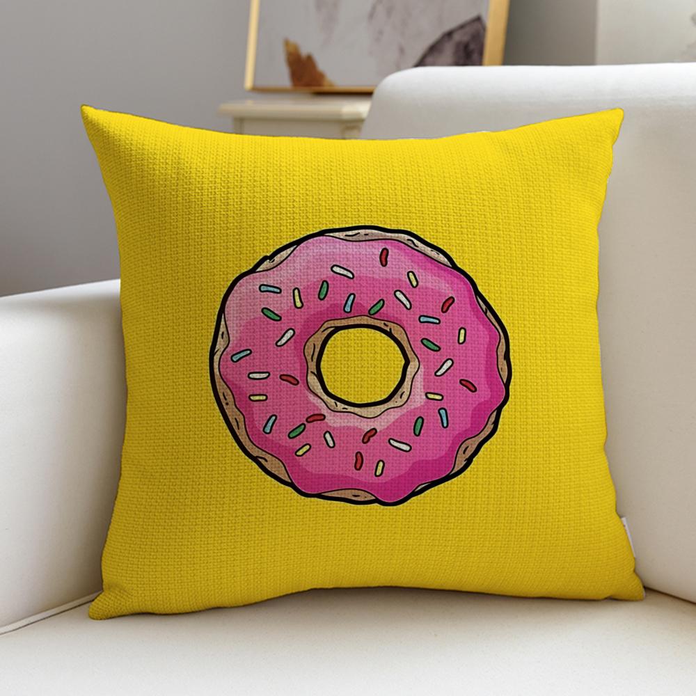Sugary ddonutS Cushion Cover Pcs Linen Throw Pillow Covers X X Modern Home Decor