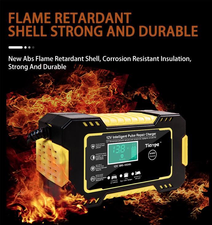 12V 6A Car and Motorcycle Battery Charger