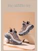 Kids' Non-slip Winter Leather Dad Shoes with Rotating Buckle and Thick Sole