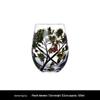 Hand-Painted European Crystal Wine Glass - Four Seasons Design for Home Decor