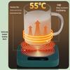 55° Heated Insulating Ceramic Mug with Coaster - Keeps Drinks Warm