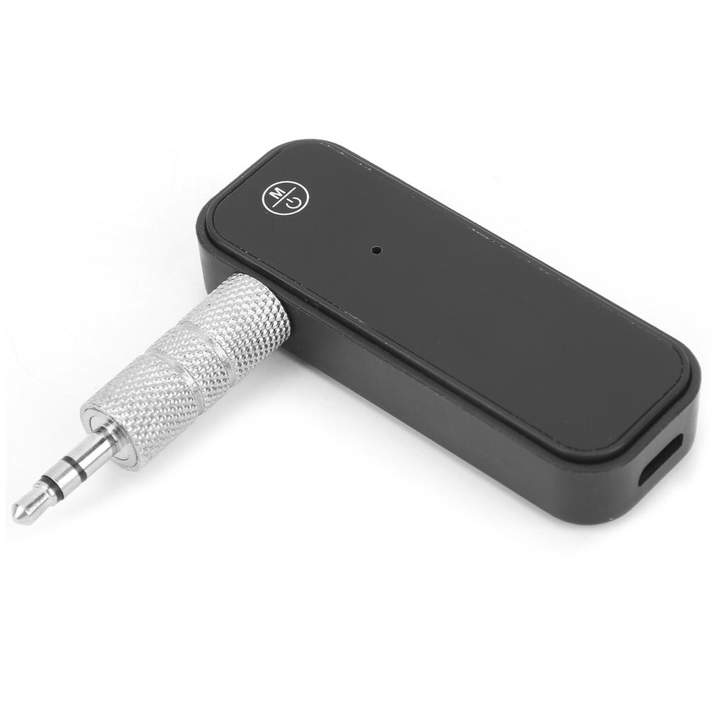 Bluetooth5.0 AUX Adapter 2in1 4H Akkulaufzeit Musikempfänger für Auto Kopfhörer Freisprechanruf