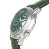 Snoopy limited to 100 each with serial Japanese project genuine leather strap women's watch, worldwide, number, model, (green)