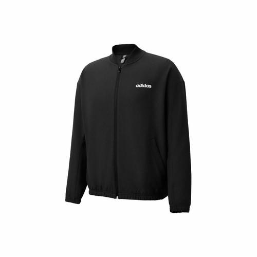 adidas Striped Letter Logo Print Sports Casual Long Sleeve Jacket for Men, Black XL чёрный