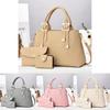Stylish Macaron Color Three Piece Set In Chic Pu Fabric For Daily Use With High Capacity