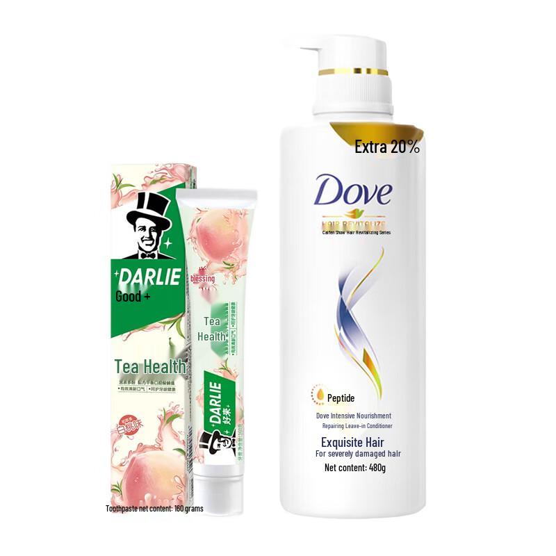 Набор: Зубная паста Hawley & Hazel и Кондиционер Dove