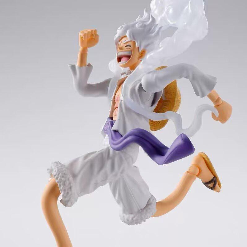 

KO in-stock SHF One Piece Gear 5 Luffy Sun God Nika Form Gear 5 Luffy finished product