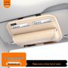 Multi-Functional Car Sun Visor Organizer: Glasses Case, Card Holder, Ticket Clip