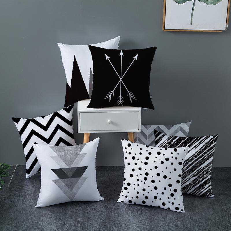Home Furnishings Sofa Pillow Cover Modern Simple Geometric Abstract Cushion Cover Cushion Cover