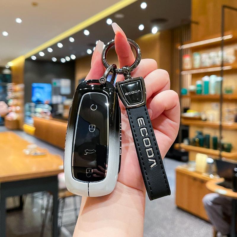 OMODA Chery Key Case: Zinc Alloy, High-Grade Metal Shell for New Model Remote Control Key.