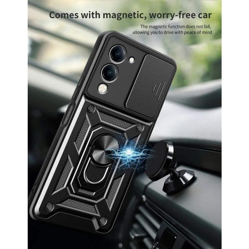 Camera Protect Case for VIVO Y04 Y29S Y39 Y38 Y19S Y28 Y100 Y36 Y35 Y16 Y55 Y75 Y77 Y17S Y22 Y21 Y22S Y33S Y20 Metal Ring Cover