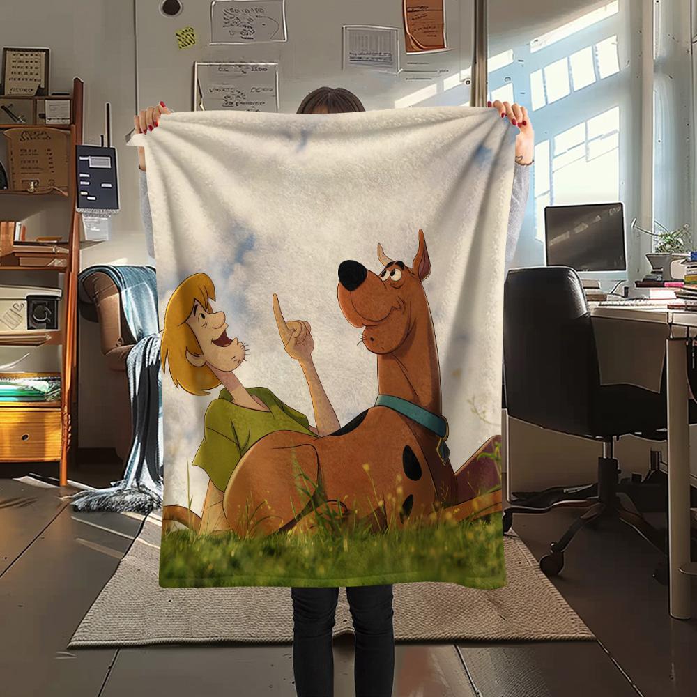 Scooby‑Doo Flannel Blanket, High Quality Comfortable for All Seasons, Home Decor, Warmth and Comfort