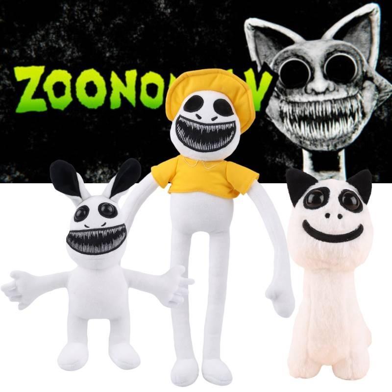 Zoonomaly Peluche Gardien de Zoo Parc Animalier Exceptionnel Poupée en Peluche Courte Personnage de Dessin Animé Autre Coton PP Personnalisé Blanc Jaune 48*7*40cm