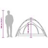 Dome Camping Tent for 2 Persons White Blackout Quick Release