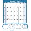 2026 Dry Erase Calendar – Large Yearly Wall Calendar 2026, 45.1'' X 33.7'', 2-Side Reversible Calendar 2026, Vertical/Horizontal, Jan 2026 – Dec