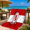 Asciugamano da Spiaggia con Stemma del Middlesbrough Football Club, Asciugamano da Spiaggia in Microfibra, Leggero e Asciugatura Rapida, per Viaggi Estivi, Piscina, Regalo di Compleanno per Fan
