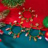 Christmas Bracelet  Snowman Tree Socks Pendant Bracelet,Elasticity Alloy Drop Bracelet for Women Xmas Party Costume Accessories Gift