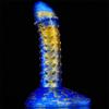 Female Soft Dildo Masturbator Oversized Alien Mixed Color Simulation Dildo Adult Supplies