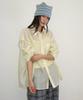 RONRON Stripe Knot Square Beanie Blue