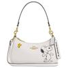 X Peanuts Snoopy Colaborare Teri 24 Imprimeu Desen Animat Hardware Piele Pebble Geantă de Umăr Crossbody Tote Medie Genți de mână pentru femei CBJ76-IMCAH