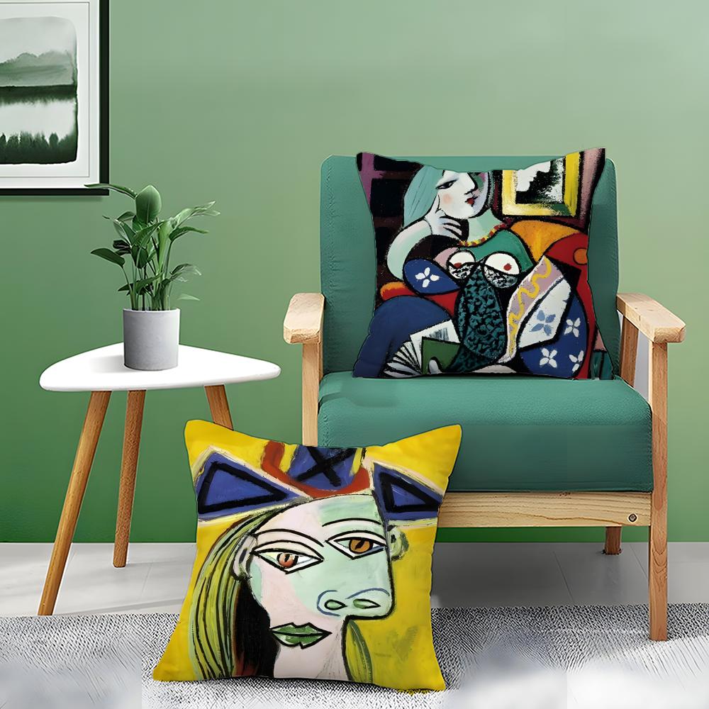 Legend Art Artist P-Pablo Picasso Pillow Case Pattern Printed Pillowcase For Living Room Sofa Cushion Cover & Bedroom Decor