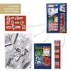 CERD LIFE'S LITTLE MOMENTS Kit De Papeterie Avec Coloriages Avengers - Avec Motifs Comics - Inclut 5 Crayons, Autocollants Et Carnet