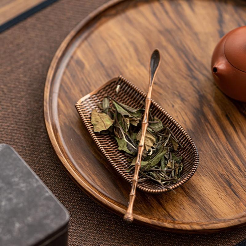 3/2/1pcs Alloy Weaving Teaspoon Sets Vintage Chinese Kung Fu Tea Accessories Zen Coffee Bean Taking Tools Tea Shovel Chaze