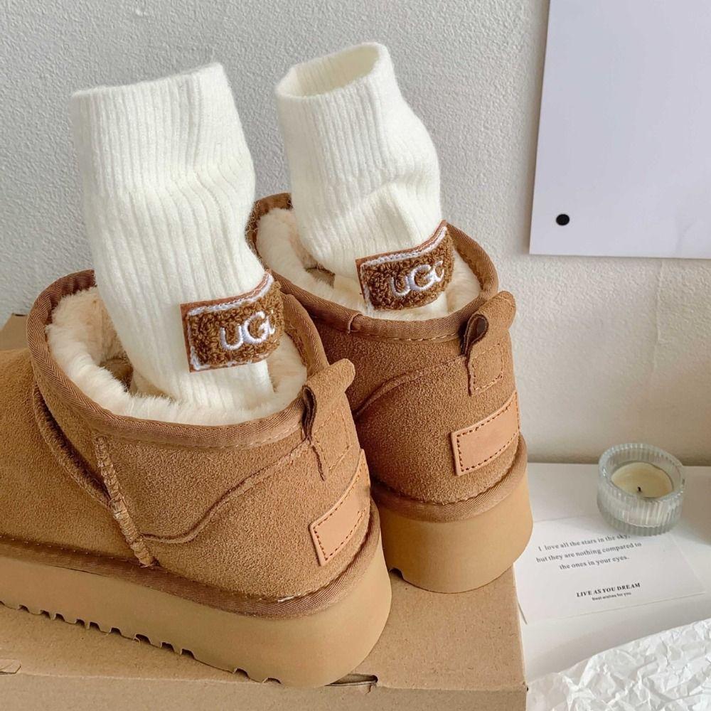 Keep Warm Snow Boot Socks Knitted Women Socks Ins Mid-Tube Socks  Autumn
