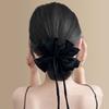 Hair Tie Double Layer Pleated Bowknot Design Hair Band Adjustable Elastic Hair Rope Soft Non-Slip Hair Accessory