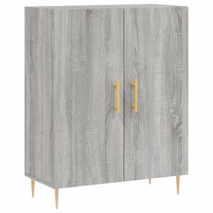 VidaXL Buffet Sonoma Grey 69.5x34x90 Cm Engineered Wood 827714