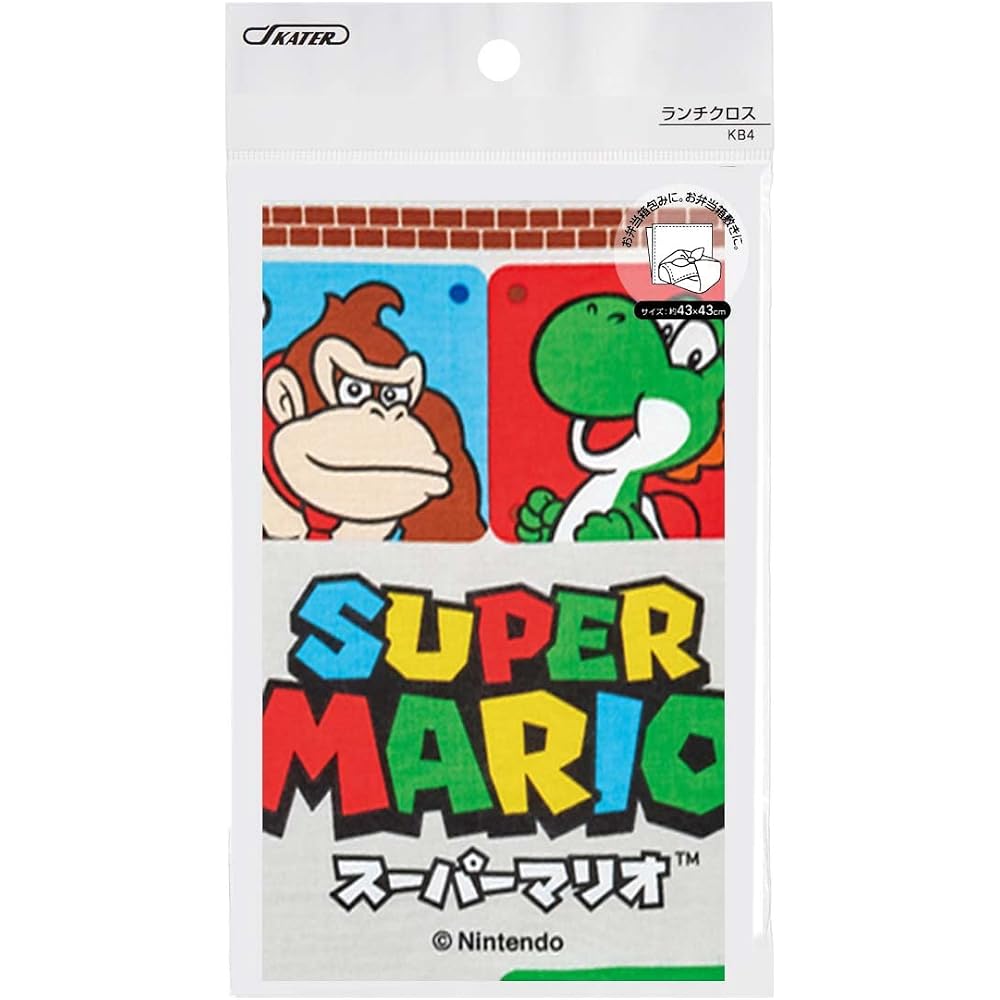 Skater (Skater) KB4-A Lunch Cloth Kids Bento 43 x 43 cm Made in Japan Super Mario 23 Boys