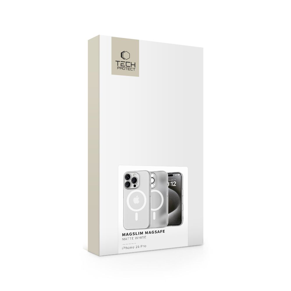 Tech-Protect Magslim Magsafe Iphone 16 Pro Matte/White