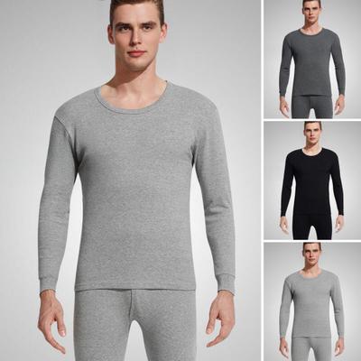 Men Thermal Underwear Long Johns Set Casual Two-piece Outfit Winter Keep Warm Long Sleeve Top And Pants for Cold Weather