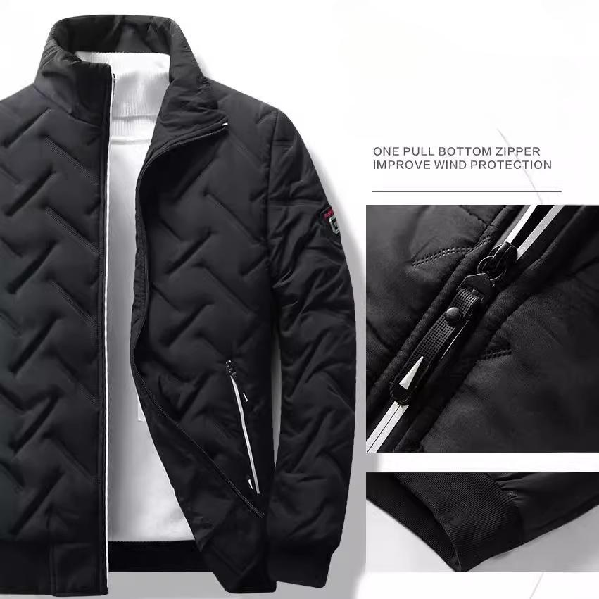 Cotton Jacket, Men's, Winter, Men's Outerwear, Winter Men's, 2025 Cotton Jacket, Stand Up Collar, Warm Top