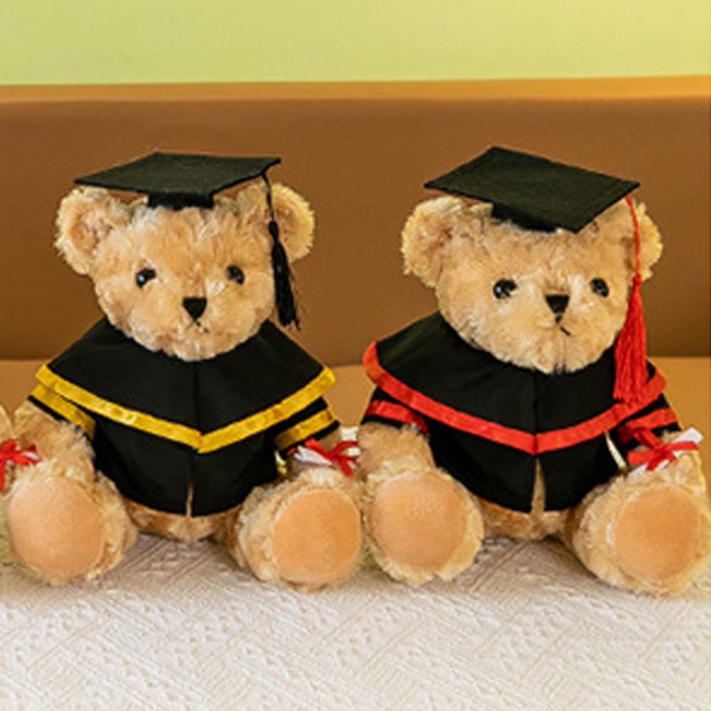 Bachelor Hat Doctor Cap Graduation Bear Doll Cute Bear Animal Doll  Graduation Season