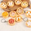 Keychain Pendant Food Steamer Design Lifelike Hanging Ornament Keys Backpack Car Decoration Daily Use Accessory