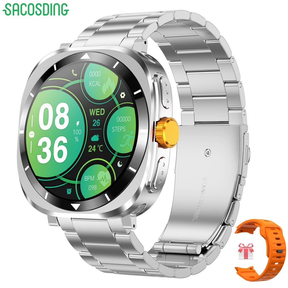 2024 Neue NFC-Uhr F7 Ultra Bluetooth-Anruf Smart Watch Männer AMOLED-Bildschirm Multifunktions-Sport-Fitness-Tracker Frauen Gesundheit SmartWatch