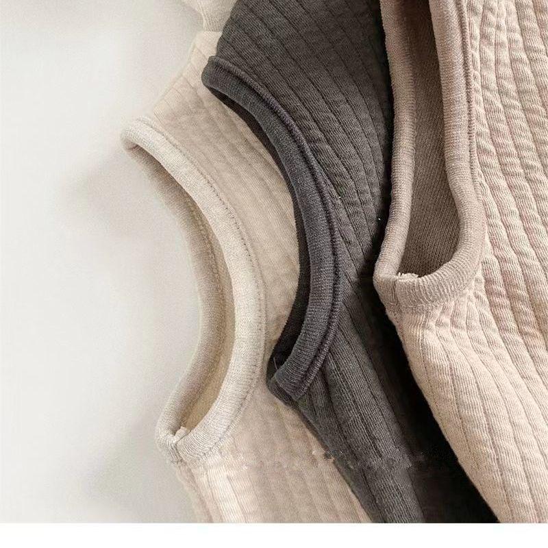 Ärmellose Babyweste mit Kapuze im koreanischen Stil - Frühjahr- & Herbstkollektion 2025