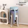 Kapa Bear Thickened Stackable Round Plastic Stool