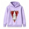 Kids Boys Girls Pullover Hoodie, Vintage Soviet Buran Space Shuttle Print Casual Hooded Sweatshirt for Space Fans, Comfortable Long Sleeve Tops for Da