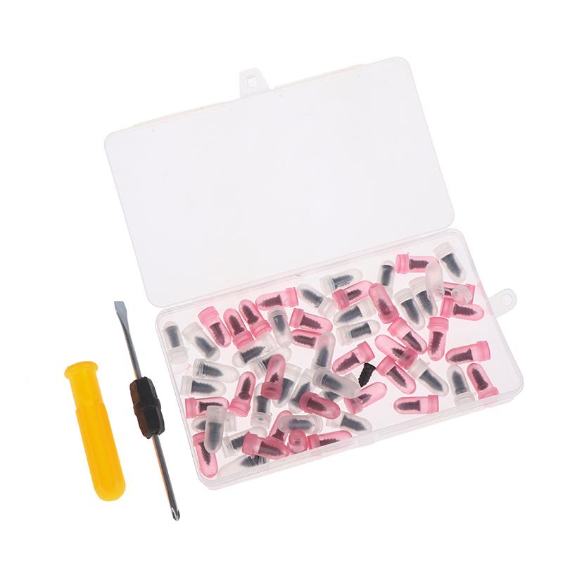 60 buc. Cuie de Reparare Anvelope Aspirator Auto Șuruburi de Cauciuc + Set de Scule Cu Cutie Stud Patch pentru Reparare Anvelopă Plată Cuie Auto Cu Șurubelniță