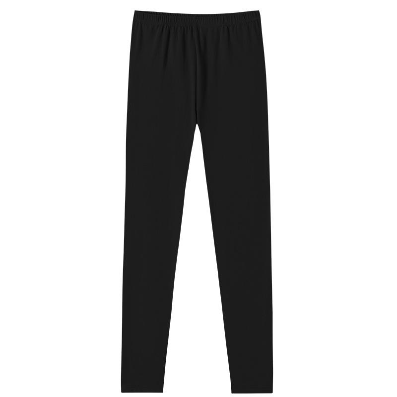 Women's Mid-Waist Slimming Cotton Lycra Pants for Spring and Autumn - Thin, Elastic & Warm Inner Wear