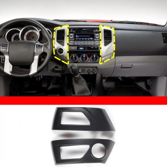 Matte Black Center Console Air Outlet Frame Trim Cover For Toyota Tacoma 11-15
