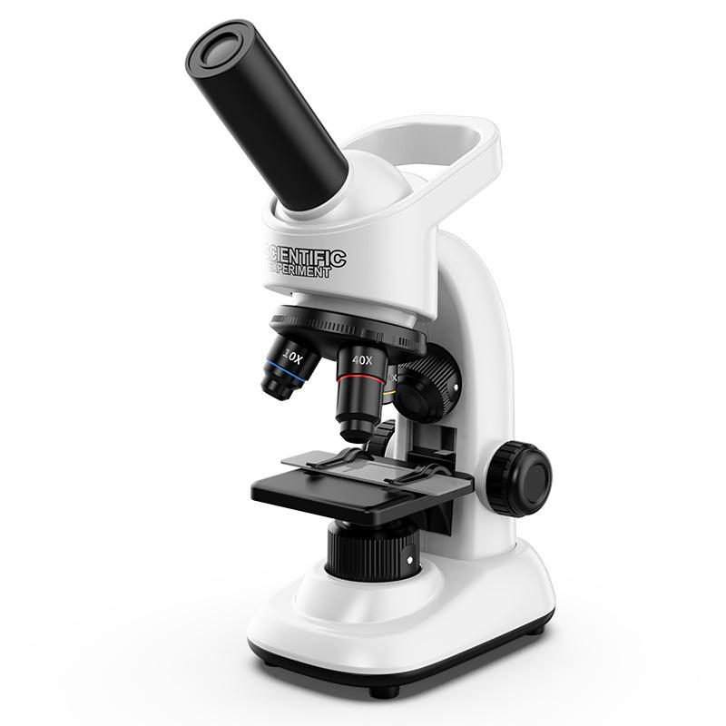HD Kids' Microscope Science Kit with Specimens, 40-16000x Magnification, for Primary & Secondary Students.