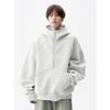 Men's Heavyweight High Street Half-Zip Hoodie - Autumn/Winter Casual Loose Fit Sweatshirt