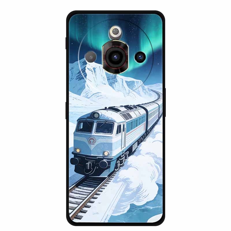 For ZTE Nubia Focus Pro 5G Case Train Railway Silicone Soft TPU Phone Shockproof Back Cover for ZTE Focus Z2351N Protective Capa