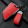 Aluminium Alloy Goatskin Car Key Case Cover For Bmw 1 3 5 7 Series X1 X3 X5 X7 F20 F48 F15 F16 G20 G28 G22 G23 G30 G12 Keychain